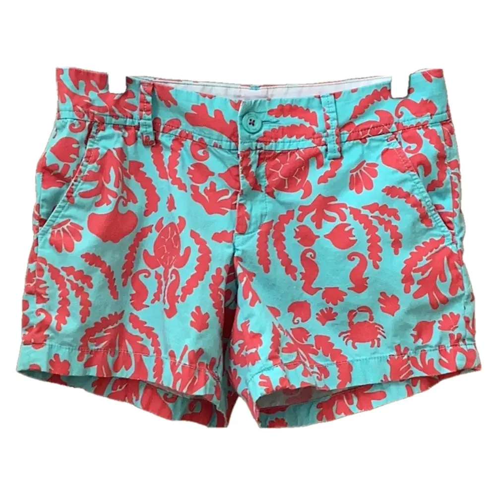 Lilly Pulitzer Callahan shorts. “Don't Be Shellfish”.  Women’s size 4